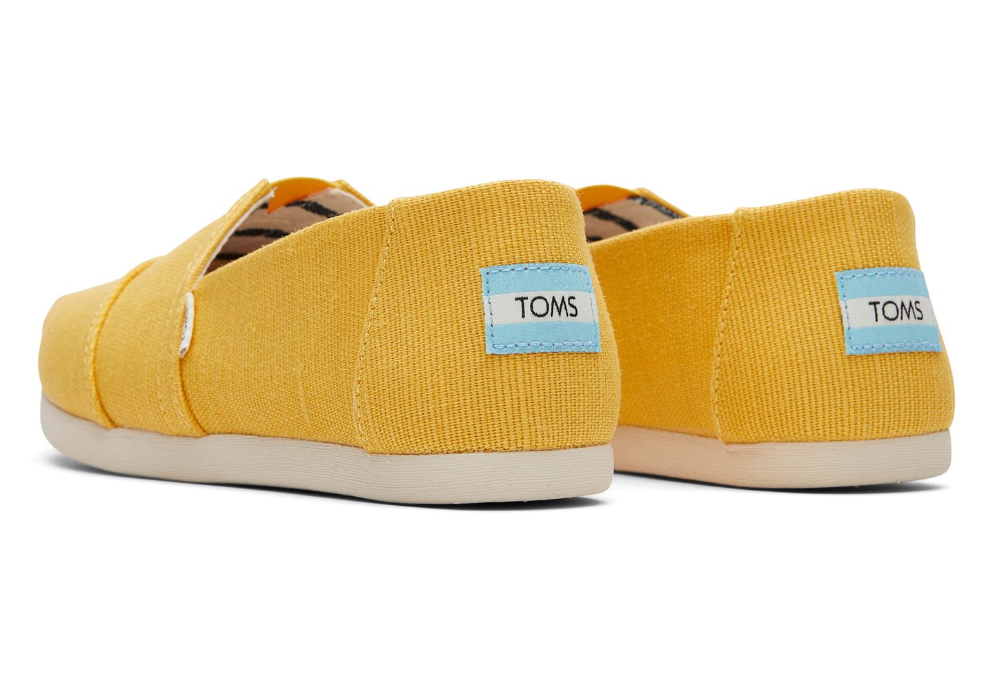 Toms Espadryle Damskie Żółte - Alpargata Heritage Płócienne - 42HFTOWZD